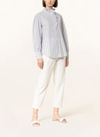Marc O'Polo Bluse mit Rüschen, Farbe: HELLBLAU/ DUNKELBLAU/ WEISS (Bild 1)