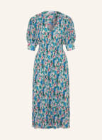 GANNI Pleated dress, Color: GREEN/ BLUE/ PINK (Image 1)