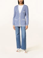 BOSS Strickjacke FOLONIA, Farbe: BLAU/ WEISS (Bild 1)