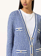 BOSS Strickjacke FOLONIA, Farbe: BLAU/ WEISS (Bild 1)