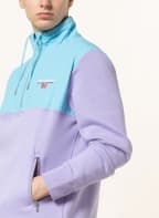 POLO RALPH LAUREN Troyer im Materialmix , Farbe: LILA/ HELLBLAU (Bild 1)