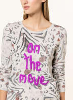 oui Pullover , Farbe: HELLGRAU/ SCHWARZ/ HELLLILA (Bild 1)