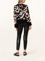 oui Pullover, Farbe: SCHWARZ/ HELLGRAU/ COGNAC (Bild 1)