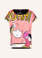 Princess GOES HOLLYWOOD T-Shirt im Materialmix, Farbe: SCHWARZ/ NEONROT/ GELB (Bild 1)
