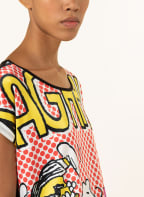 Princess GOES HOLLYWOOD T-Shirt im Materialmix, Farbe: SCHWARZ/ NEONROT/ GELB (Bild 1)