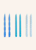 HAY 6er-Set Stabkerzen, Farbe: BLAU/ HELLBLAU/ BLAUGRAU (Bild 1)