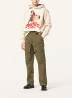 BEAUTIFUL STRUGGLES Cargo pants oversized fit , Color: OLIVE (Image 1)