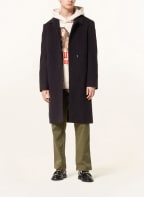 BEAUTIFUL STRUGGLES Wool coat , Color: DARK BLUE (Image 1)