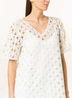 s.Oliver BLACK LABEL Kleid mit Lochstickereien, Farbe: WEISS (Bild 1)