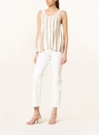 s.Oliver BLACK LABEL Stricktop mit Glitzergarn, Farbe: WEISS/ BEIGE (Bild 1)