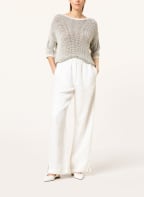 s.Oliver BLACK LABEL Marlenehose, Farbe: WEISS (Bild 1)