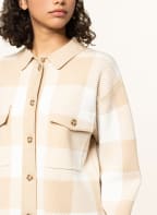 oui Strick-Overshirt, Farbe: CAMEL/ ECRU (Bild 1)