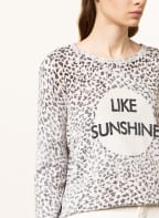 oui Pullover mit Schmucksteinen, Farbe: CREME/ BRAUN/ DUNKELBRAUN (Bild 1)