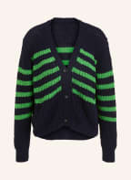 oui Oversized-Strickjacke , Farbe: DUNKELBLAU/ GRÜN (Bild 1)