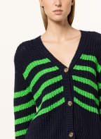 oui Oversized-Strickjacke , Farbe: DUNKELBLAU/ GRÜN (Bild 1)