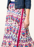 oui Plisseerock, Farbe: ECRU/ BLAU/ PINK (Bild 1)