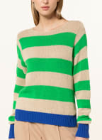 oui Pullover , Farbe: BEIGE/ GRÜN/ BLAU (Bild 1)