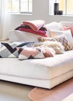 PROFLAX Cushion cover CAVA, Color: BLACK/ LIGHT GRAY (Image 1)