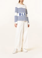 oui Pullover, Farbe: WEISS/ BLAU (Bild 1)