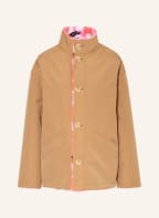 CLAUDIE PIERLOT Kunstfell-Jacke GIPSYO zum Wenden , Farbe: COGNAC/ PINK (Bild 1)
