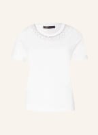 maje T-Shirt TOPALINA mit Schmucksteinbesatz, Farbe: WEISS (Bild 1)