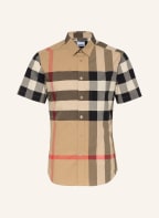 BURBERRY Kurzarm-Hemd SOMERTON Regular Fit, Farbe: SCHWARZ/ ROT/ BEIGE (Bild 1)
