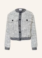 CLAUDIE PIERLOT Kastenjacke aus Tweed , Farbe: DUNKELBLAU/ WEISS (Bild 1)
