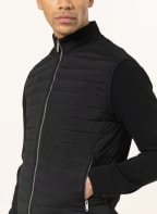 REISS Steppweste PLUTO im Materialmix , Farbe: SCHWARZ (Bild 1)
