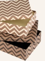 BUNGALOW DENMARK Set of 2 storage boxes OBLONG L, Color: BROWN/ CREAM/ BLACK (Image 1)