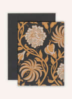 BUNGALOW DENMARK Set of 6 Greeting Cards KOLLAM with envelope, Color: BLACK/ BROWN/ ECRU (Image 1)