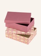 BUNGALOW Set of 2 storage boxes OBLONG S, Color: DUSKY PINK/ ECRU (Image 1)