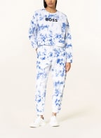 BOSS Cropped-Sweatshirt EBATIKA, Farbe: BLAU/ WEISS (Bild 1)