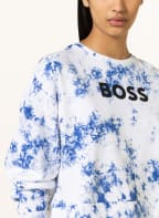 BOSS Cropped-Sweatshirt EBATIKA, Farbe: BLAU/ WEISS (Bild 1)