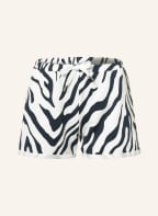 mey Lounge-Shorts Serie VALARIE, Farbe: DUNKELBLAU/ WEISS (Bild 1)