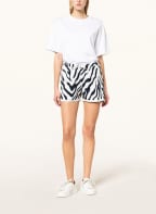 mey Lounge-Shorts Serie VALARIE, Farbe: DUNKELBLAU/ WEISS (Bild 1)