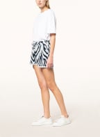 mey Lounge-Shorts Serie VALARIE, Farbe: DUNKELBLAU/ WEISS (Bild 1)