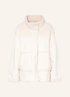 MARC AUREL Kunstfell-Jacke im Materialmix , Farbe: CREME (Bild 1)