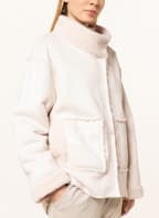 MARC AUREL Kunstfell-Jacke im Materialmix , Farbe: CREME (Bild 1)