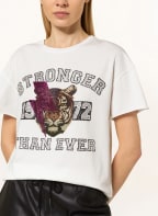 MARC AUREL T-shirt with decorative gems, Color: WHITE (Image 1)