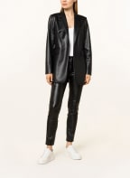 MARC AUREL Blazer in leather look, Color: BLACK (Image 1)