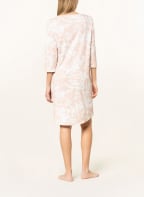mey Nachthemd Serie RAFFAELA mit 3/4-Arm, Farbe: HELLORANGE/ WEISS (Bild 1)