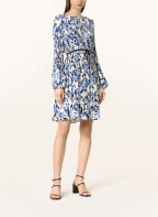HUGO Plisseekleid KAVORI, Farbe: BLAU/ WEISS/ CREME (Bild 1)