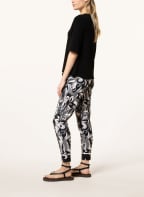 CAMBIO Hose JORDEN im Jogging-Stil, Farbe: SCHWARZ/ CREME/ HELLGRAU (Bild 1)