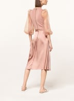 TED BAKER Kleid LHARRA im Materialmix mit 3/4-Arm, Farbe: ROSÉ (Bild 1)