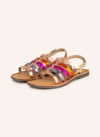 GIOSEPPO Sandalen CAORLE, Farbe: ROSÉGOLD/ ORANGE/ PINK (Bild 1)