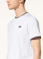 FRED PERRY T-Shirt, Farbe: WEISS/ BLAU (Bild 1)