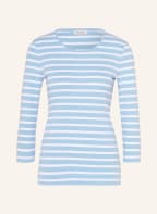 MAERZ MUENCHEN Shirt mit 3/4-Arm, Farbe: WEISS/ HELLBLAU (Bild 1)
