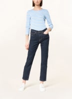 MAERZ MUENCHEN Shirt mit 3/4-Arm, Farbe: WEISS/ HELLBLAU (Bild 1)