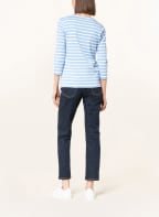 MAERZ MUENCHEN Shirt mit 3/4-Arm, Farbe: WEISS/ HELLBLAU (Bild 1)