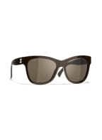 CHANEL Quadratische Sonnenbrille, Farbe: 1460/3 BRAUN/ BRAUN (Bild 1)